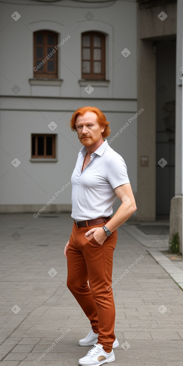 Croatian middle-aged male with  ginger hair