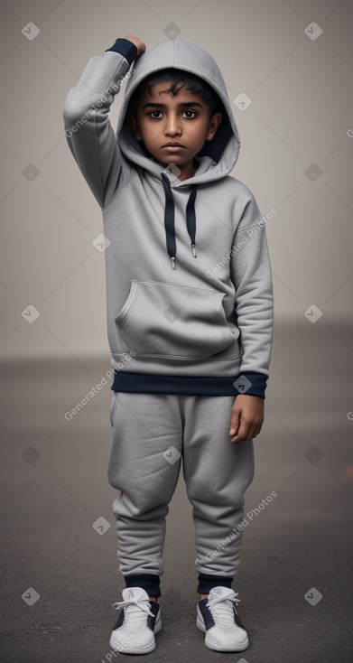 Omani child boy with  gray hair