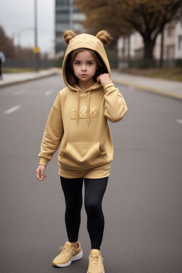 Child female with  brown hair