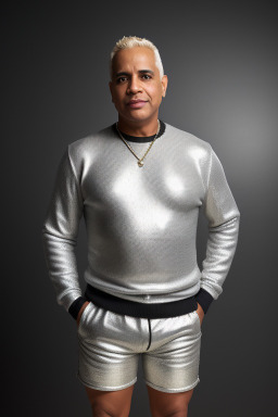 Dominican 45 years male with  blonde hair