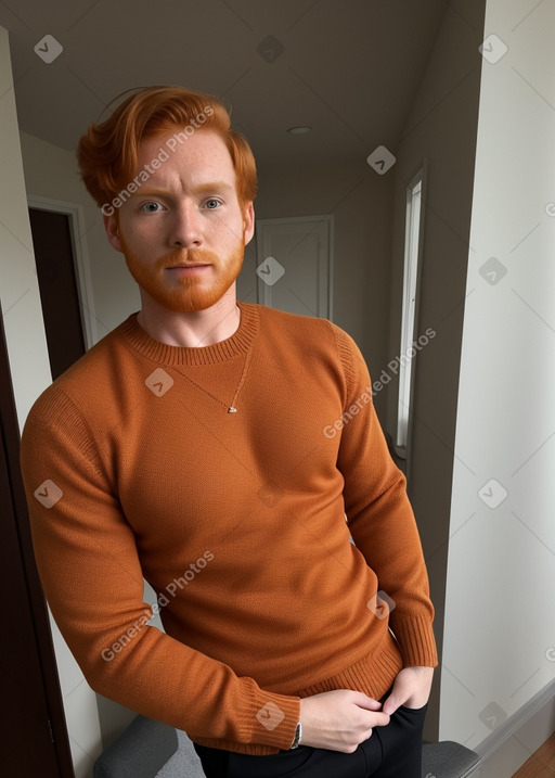 Colombian adult male with  ginger hair