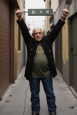 Venezuelan elderly male with  black hair