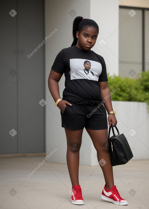 Nigerian teenager boy with  black hair