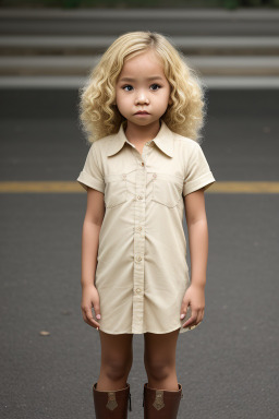 Indonesian child female with  blonde hair