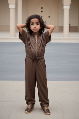 Saudi arabian child boy with  brown hair