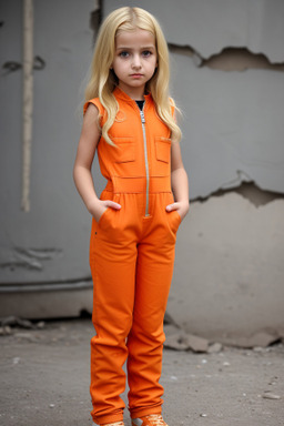 Syrian child girl with  blonde hair