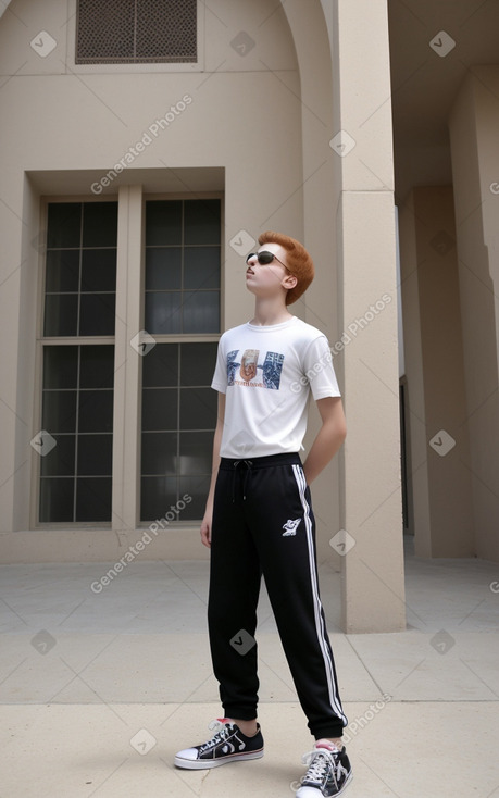 Syrian teenager boy with  ginger hair