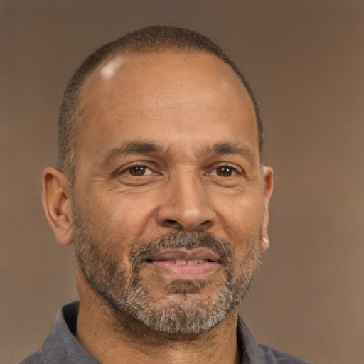 Neutral white adult male with short  brown hair and brown eyes