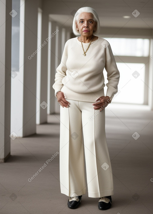 Dominican elderly female with  white hair