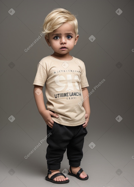 Yemeni infant boy with  blonde hair