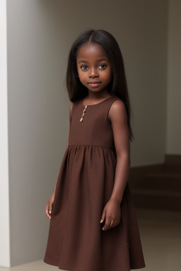 Child female with  brown hair