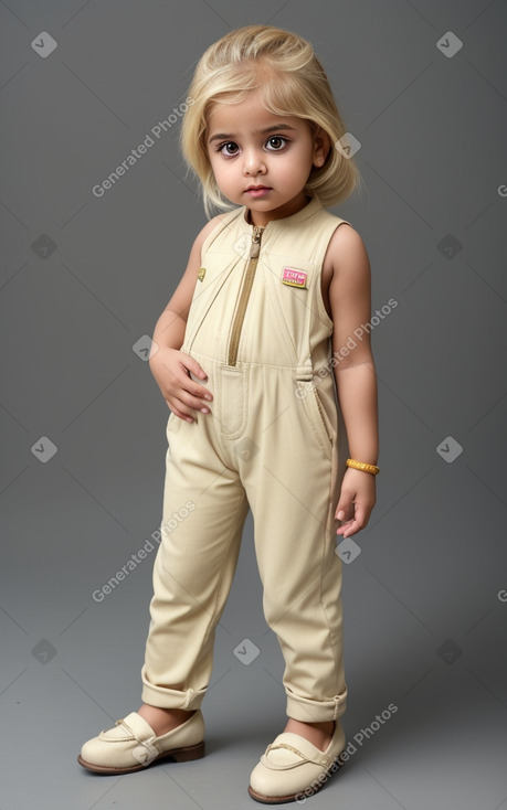 Pakistani infant girl with  blonde hair