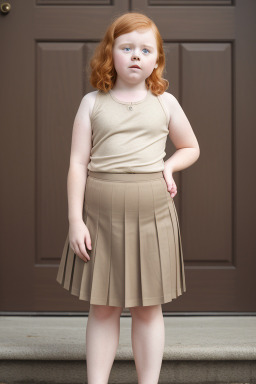 Irish child girl with  ginger hair