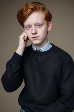 Young adult non-binary with  ginger hair