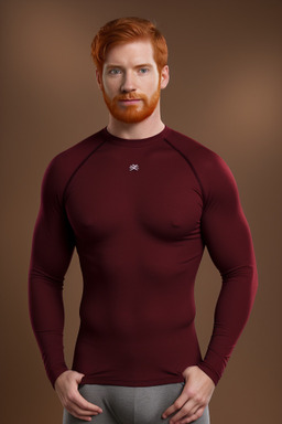 Hispanic adult male with  ginger hair