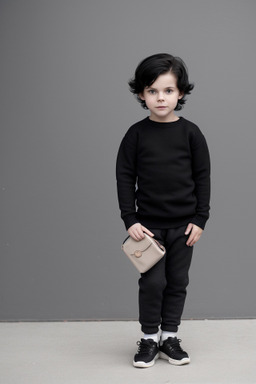 Norwegian child boy with  black hair