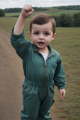 Georgian infant boy with  brown hair