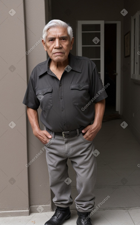 Guatemalan elderly male with  gray hair