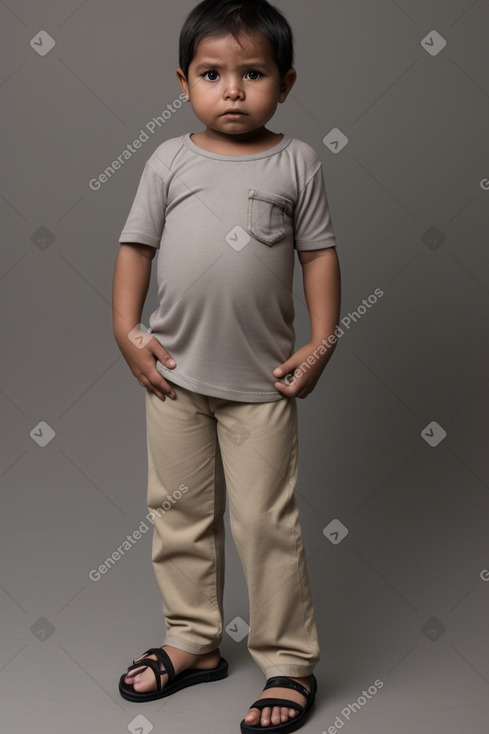 Bolivian infant boy with  gray hair