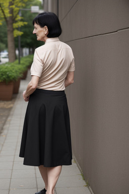 Swedish elderly female with  black hair