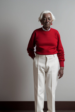 Elderly non-binary with  white hair