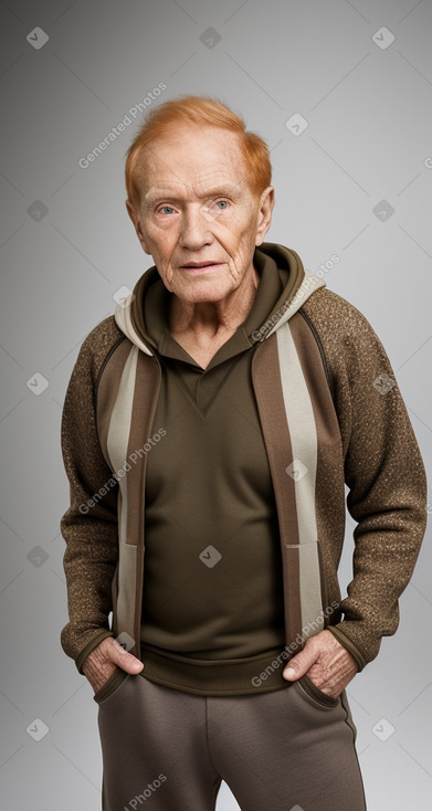 Elderly male with  ginger hair