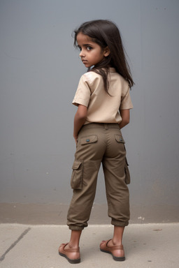 Yemeni child girl with  brown hair