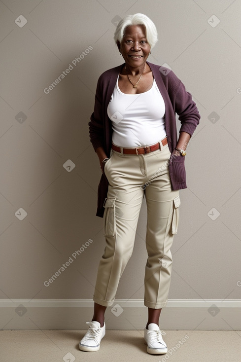 Zimbabwean elderly female with  white hair