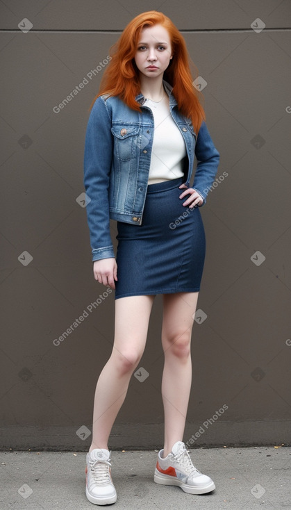 Russian adult female with  ginger hair