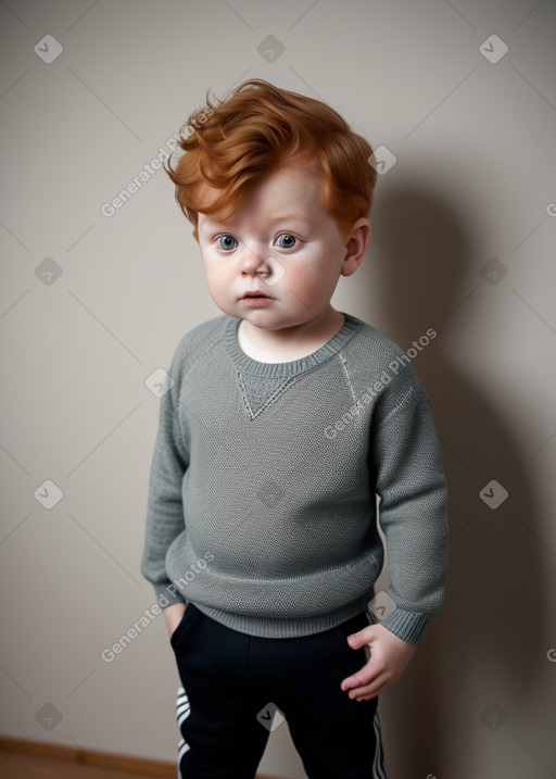 Danish infant boy with  ginger hair