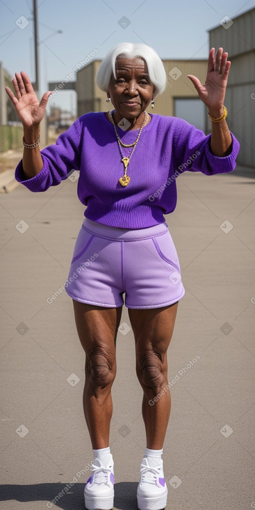 Senegalese elderly female with  white hair