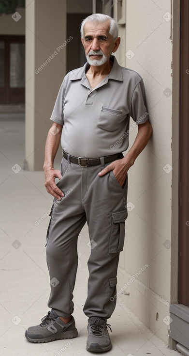 Syrian elderly male with  gray hair