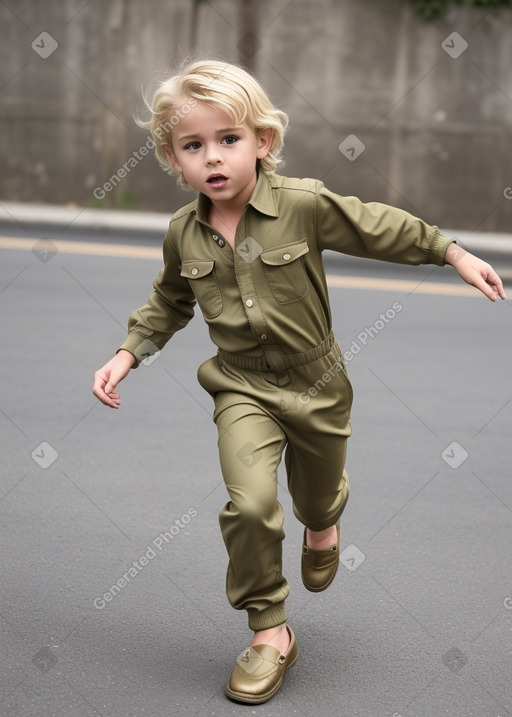 Spanish child boy with  blonde hair