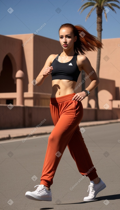 Moroccan adult female with  ginger hair