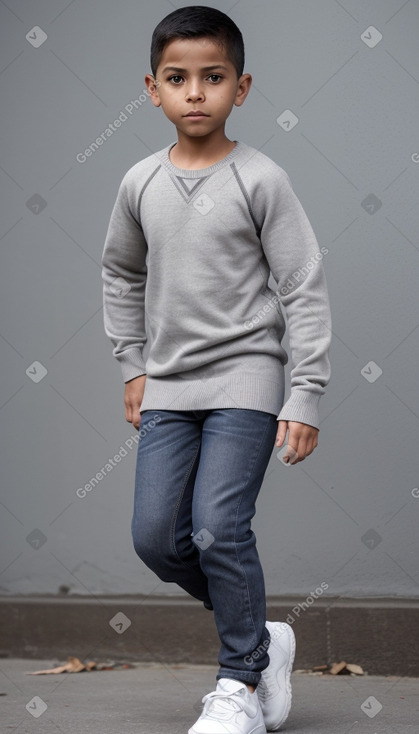 Guatemalan child boy with  gray hair