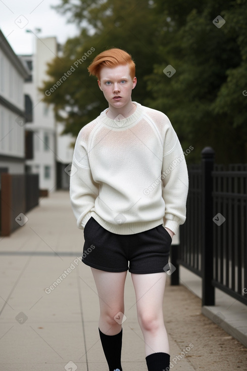 Adult non-binary with  ginger hair