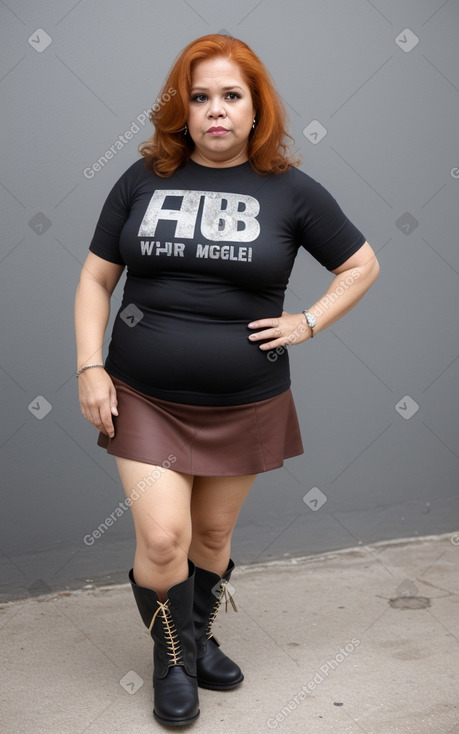 Nicaraguan middle-aged female with  ginger hair