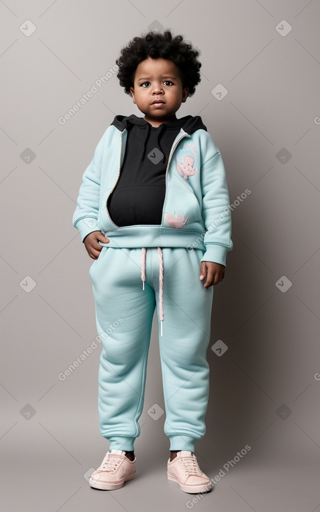 Malian infant boy with  black hair