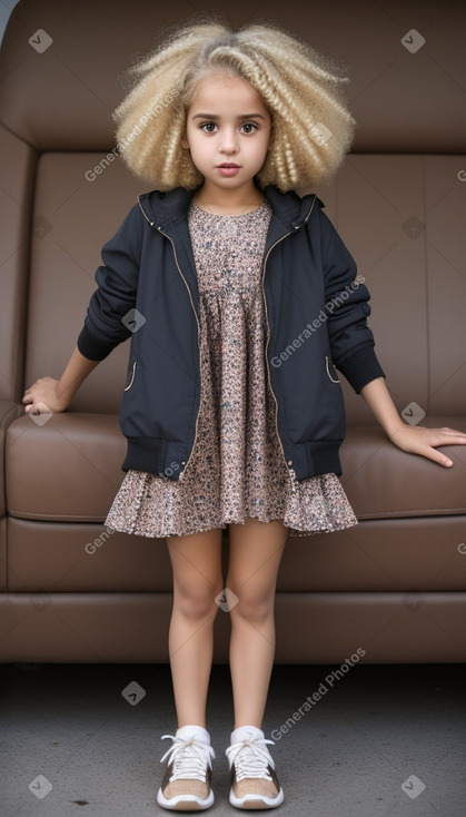 Iranian child girl with  blonde hair