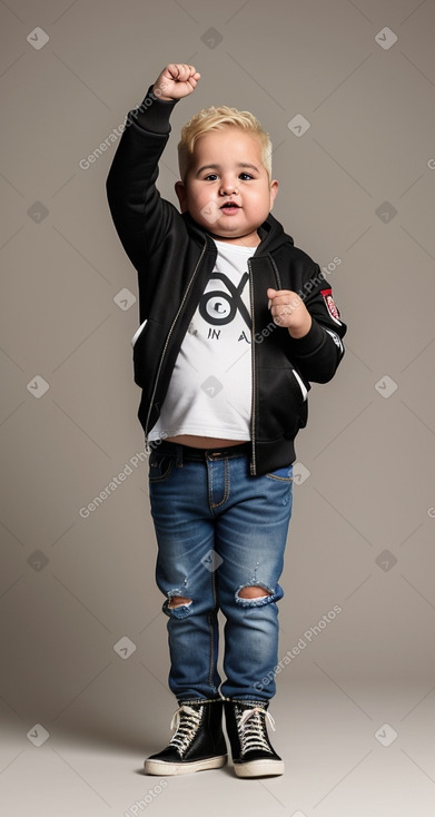 Jordanian infant boy with  blonde hair