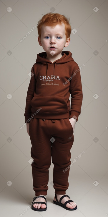 Czech infant boy with  ginger hair