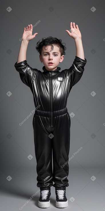 Icelandic child boy with  black hair