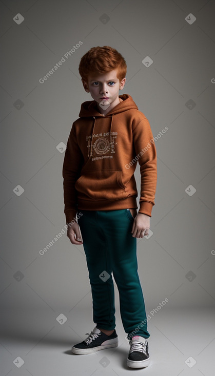 Indian child boy with  ginger hair