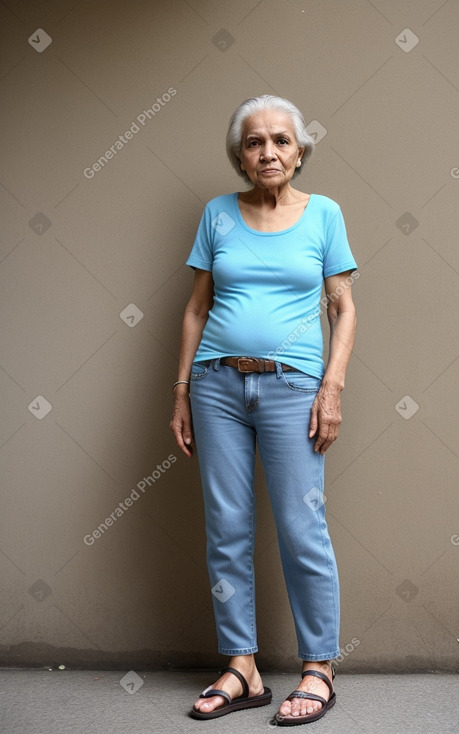 Brazilian elderly female with  brown hair