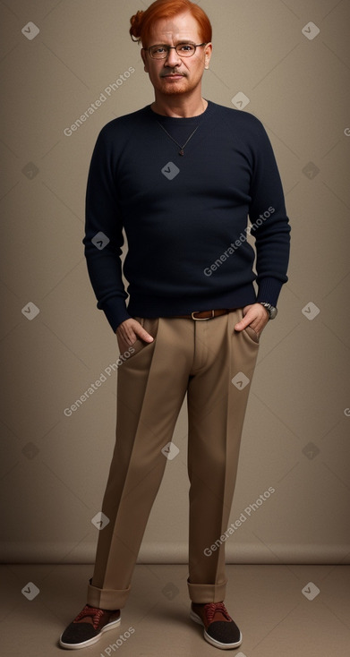 Paraguayan middle-aged male with  ginger hair