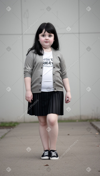 Ukrainian child girl with  black hair