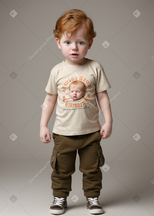 Chilean infant boy with  ginger hair