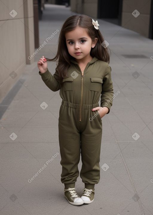 Infant female with  brown hair