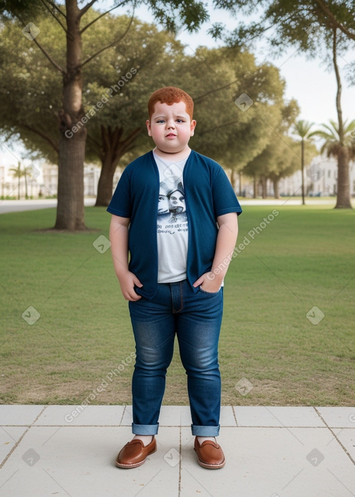 Tunisian child male with  ginger hair