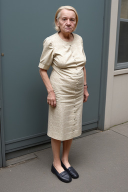 German elderly female with  blonde hair